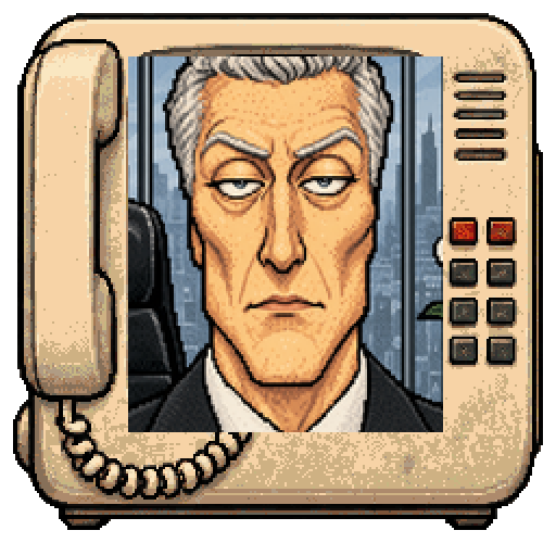 Dale's Overlord, the desk-phone portrait from the show.